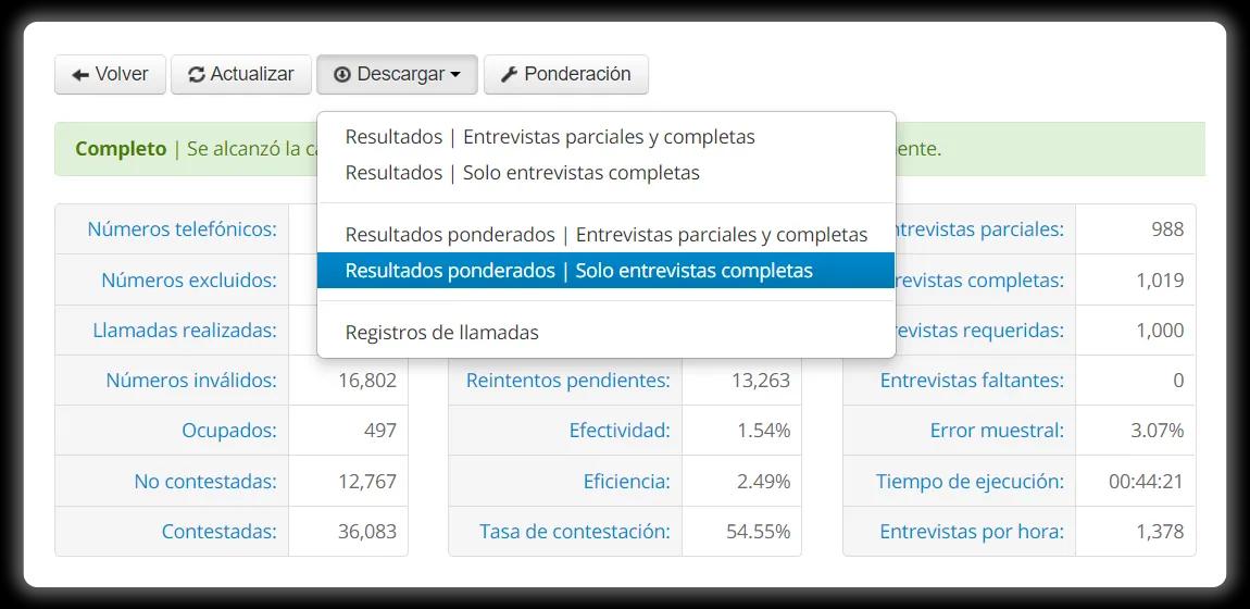 Ponderaciones